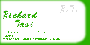 richard tasi business card